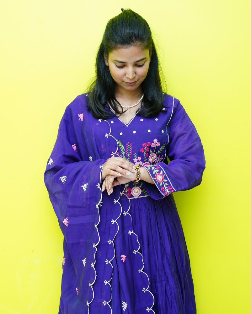 Silk Chanderi 3 Piece Set